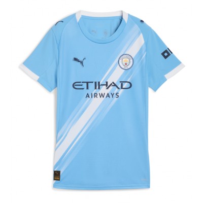 Camiseta Manchester City Rayan Cherki #10 Primera Equipación Replica 2025-26 para mujer mangas cortas Camiseta Manchester City Rayan Cherki #10 Primera Equipación Replica 2025-26 para mujer mangas cortas